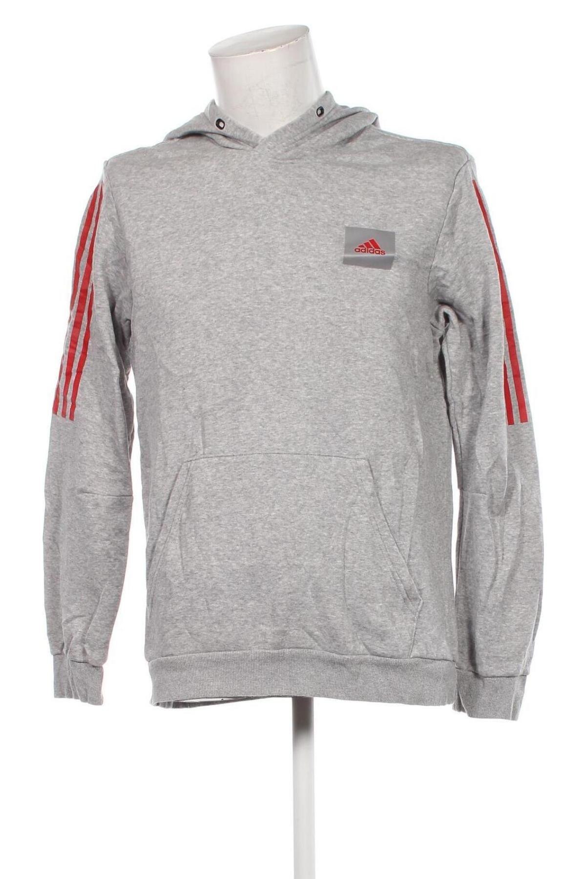 Herren Sweatshirt Adidas, Größe L, Farbe Grau, Preis 38,49 €