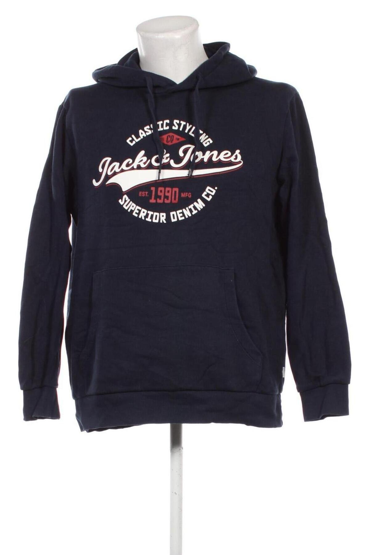 Ανδρικό φούτερ Jack & Jones, Μέγεθος XL, Χρώμα Μπλέ, Τιμή 21,49 €