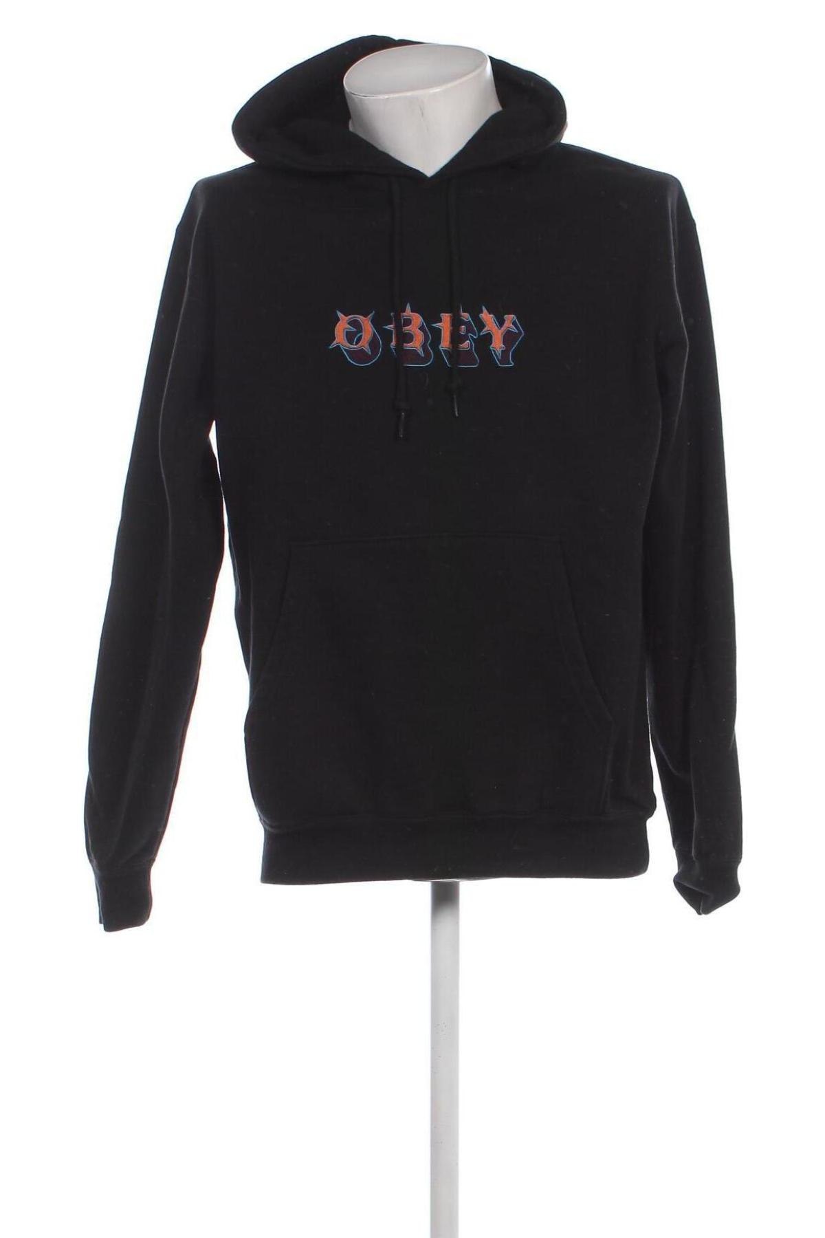 Férfi sweatshirt Obey, Méret M, Szín Fekete, Ár 10 948 Ft