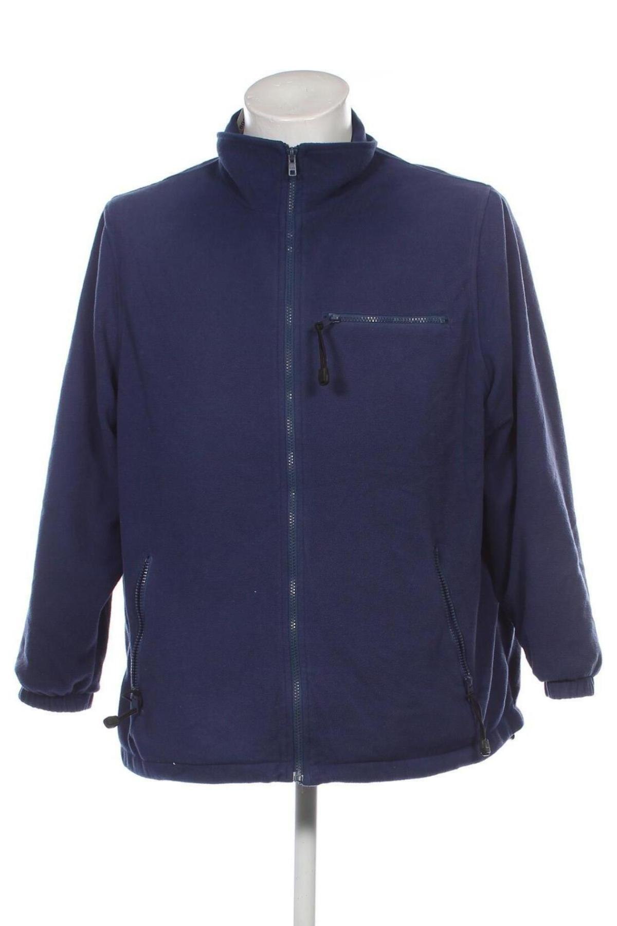 Herren Fleecejacke, Größe L, Farbe Blau, Preis 17,49 €