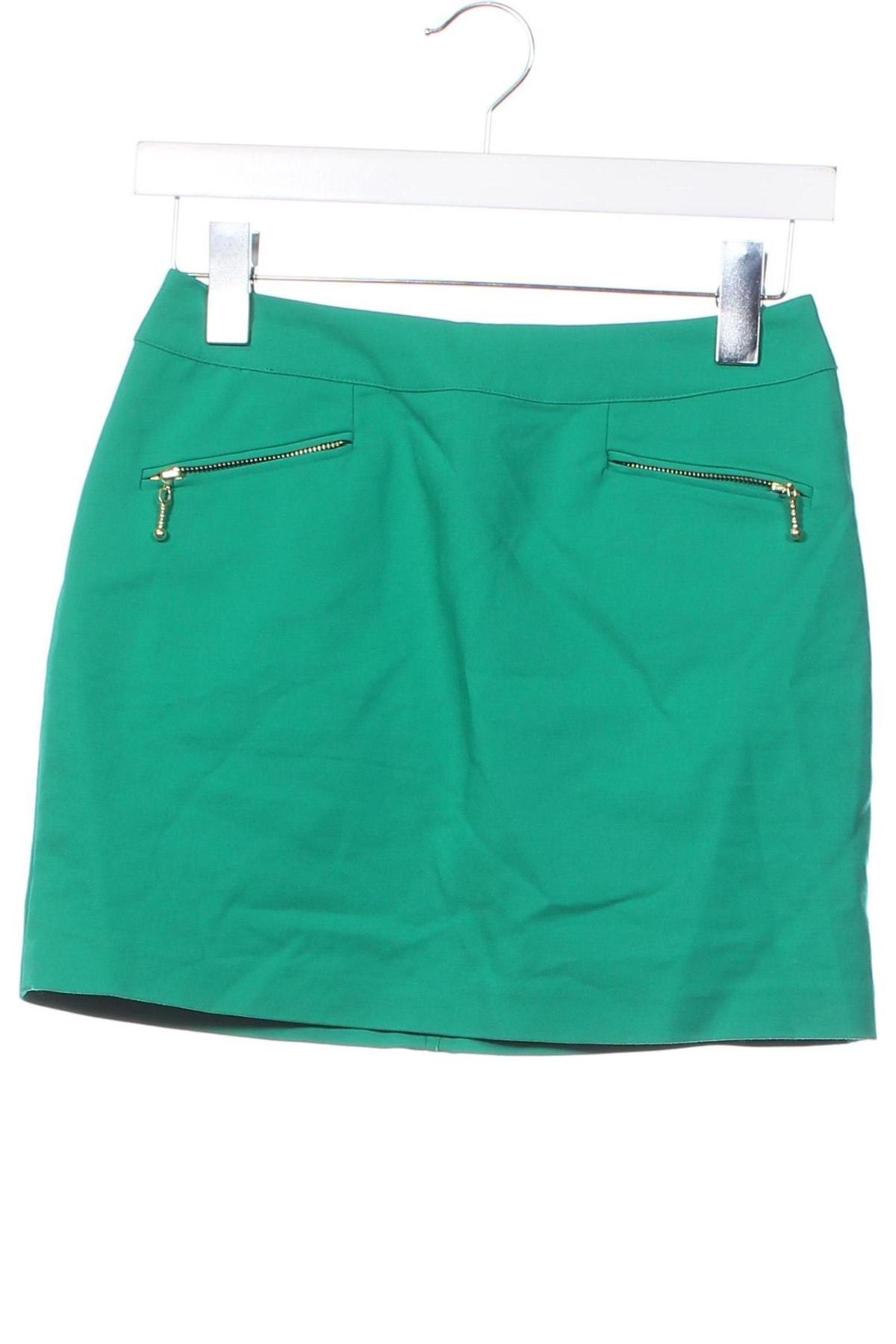 Fustă H&M, Mărime XS, Culoare Verde, Preț 49,87 Lei