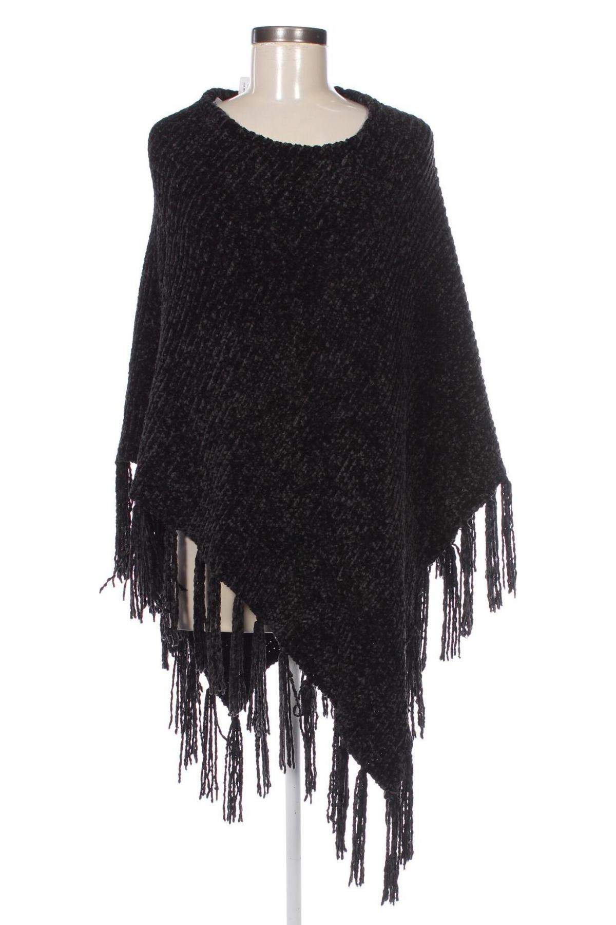 Poncho, Größe L, Farbe Schwarz, Preis € 32,49