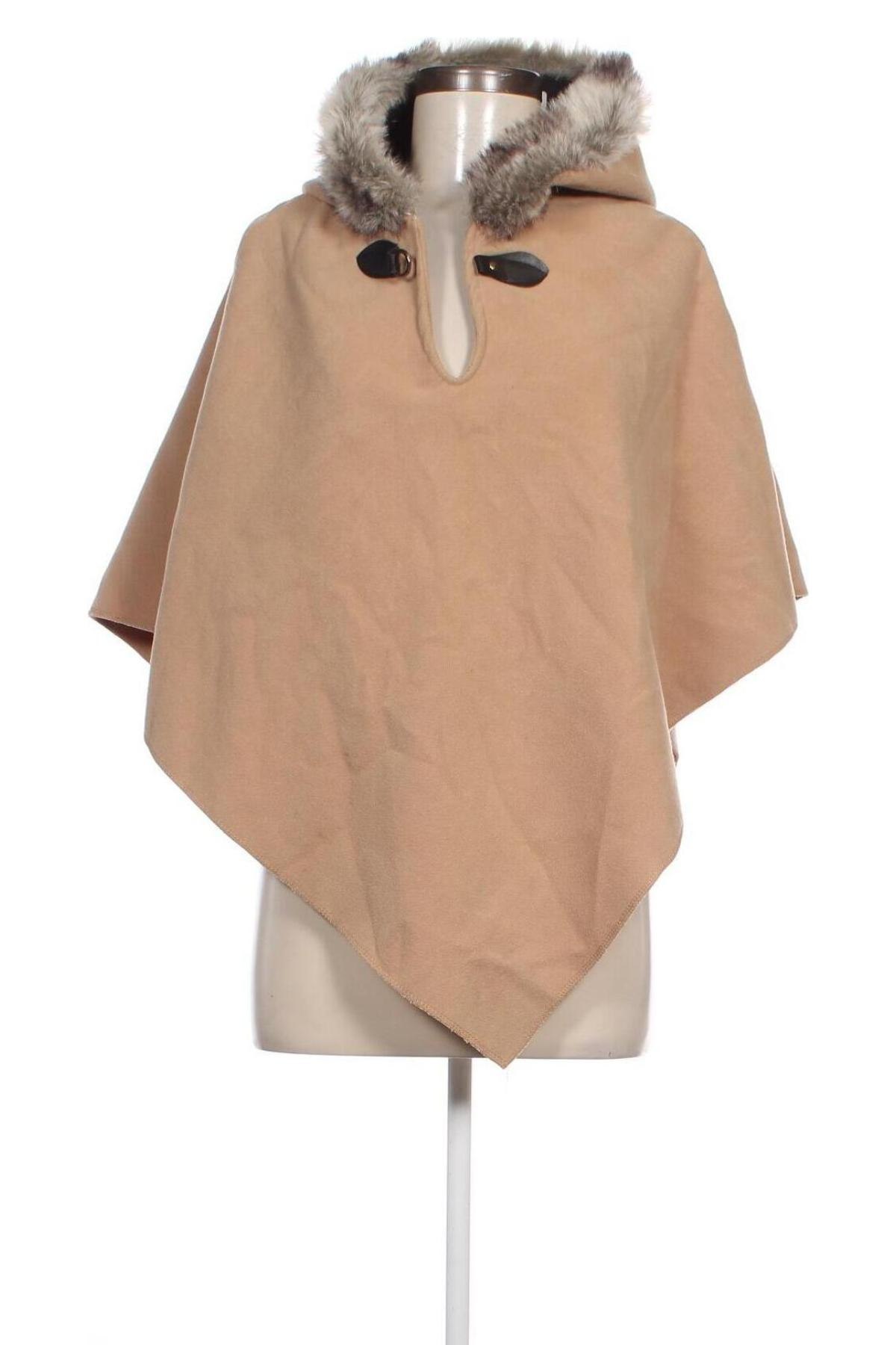 Poncho, Größe M, Farbe Beige, Preis € 10,49