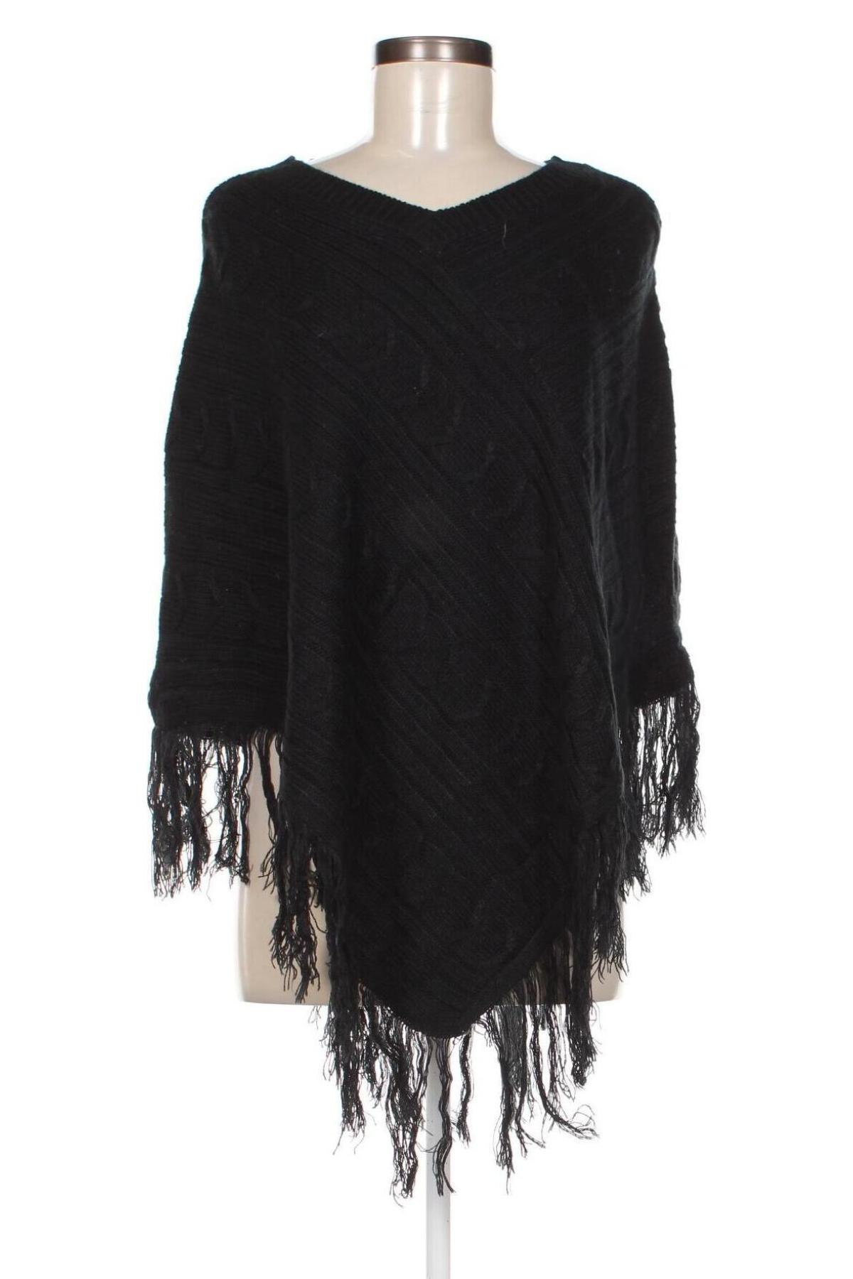 Poncho, Mărime M, Culoare Negru, Preț 95,99 Lei