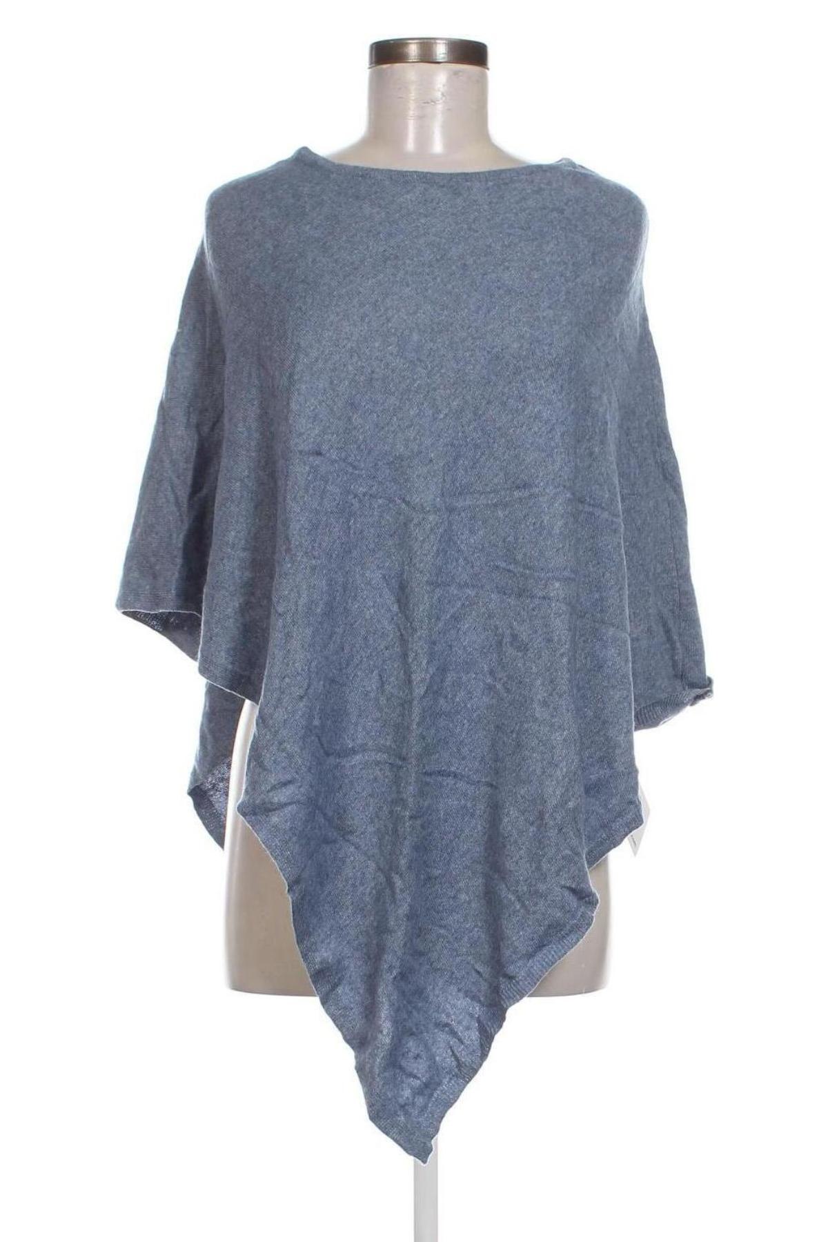 Poncho Cashmere Collection, Größe S, Farbe Blau, Preis 22,49 €