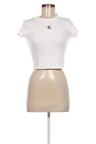 Bluzka damska Calvin Klein Jeans, Rozmiar S, Kolor Biały, Cena 290,99 zł