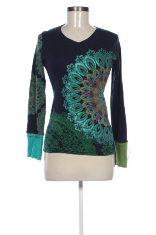 Дамска блуза Desigual, Размер M, Цвят Многоцветен, Цена 48,00 лв.