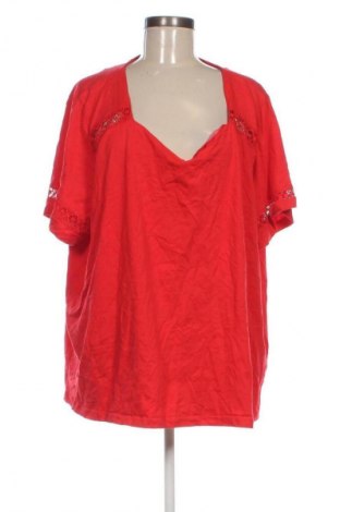 Γυναικεία μπλούζα Laura Torelli, Μέγεθος 3XL, Χρώμα Κόκκινο, Τιμή 16,99 €