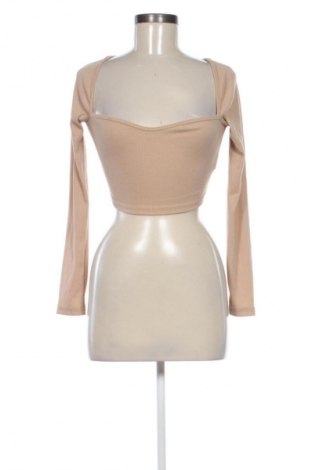 Γυναικεία μπλούζα SHEIN, Μέγεθος XS, Χρώμα  Μπέζ, Τιμή 9,72 €