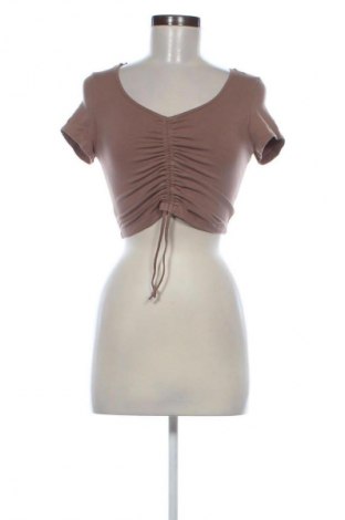 Дамска блуза SHEIN, Размер S, Цвят Кафяв, Цена 19,04 лв.