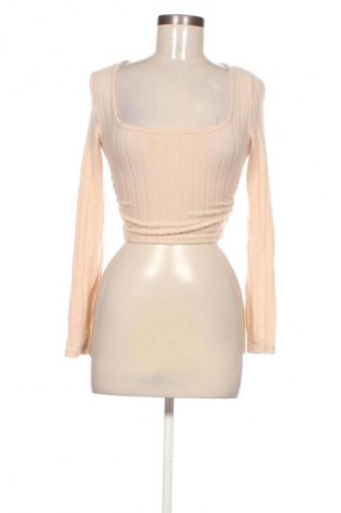 Γυναικεία μπλούζα SHEIN, Μέγεθος XS, Χρώμα  Μπέζ, Τιμή 6,99 €
