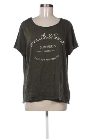 Γυναικεία μπλούζα Smith & Soul, Μέγεθος XL, Χρώμα Πράσινο, Τιμή 7,99 €
