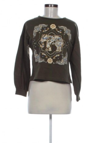 Дамска блуза Springfield, Размер S, Цвят Зелен, Цена 27,00 лв.