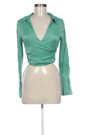Bluză de femei Zara, Mărime XS, Culoare Verde, Preț 71,05 Lei