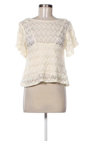 Дамска блуза Zara, Размер M, Цвят Екрю, Цена 18,99 лв.