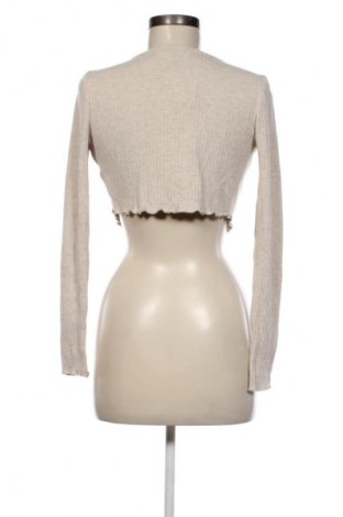 Cardigan de damă Bershka, Mărime S, Culoare Bej, Preț 34,99 Lei