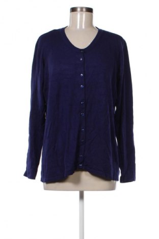 Γυναικεία ζακέτα Helena Vera, Μέγεθος XL, Χρώμα Μπλέ, Τιμή 19,99 €