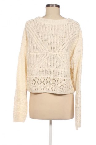 Дамска жилетка Pull&Bear, Размер L, Цвят Екрю, Цена 37,71 лв.
