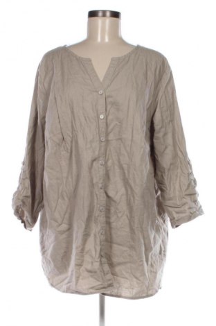 Γυναικείο πουκάμισο Bpc Bonprix Collection, Μέγεθος XXL, Χρώμα  Μπέζ, Τιμή 12,99 €