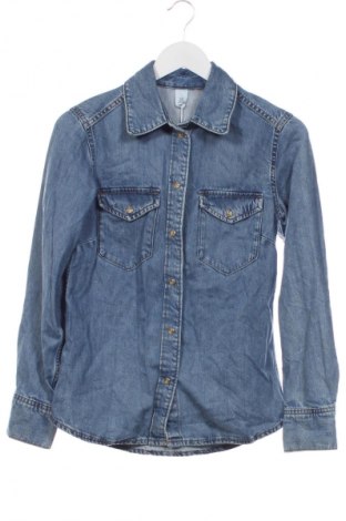 Γυναικείο πουκάμισο H&M, Μέγεθος XS, Χρώμα Μπλέ, Τιμή 15,99 €