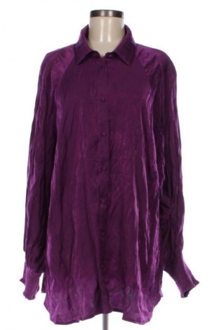 Γυναικείο πουκάμισο Kaffe, Μέγεθος 3XL, Χρώμα Βιολετί, Τιμή 10,99 €