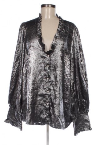 Γυναικείο πουκάμισο SHEIN, Μέγεθος 4XL, Χρώμα Μαύρο, Τιμή 13,99 €