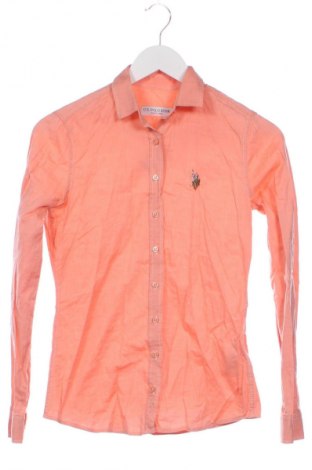 Дамска риза U.S. Polo Assn., Размер XS, Цвят Оранжев, Цена 55,10 лв.
