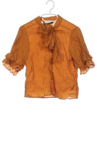 Дамска риза Zara, Размер XS, Цвят Жълт, Цена 26,98 лв.