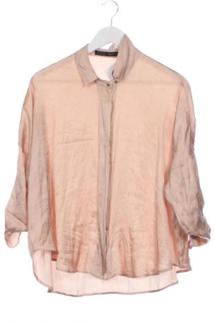 Dámská košile  Zara, Velikost XS, Barva Popelavě růžová, Cena  299,00 Kč