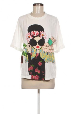 Γυναικείο t-shirt Alice + Olivia, Μέγεθος L, Χρώμα Λευκό, Τιμή 56,99 €
