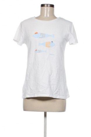 Damen T-Shirt Barbour, Größe M, Farbe Weiß, Preis 20,99 €