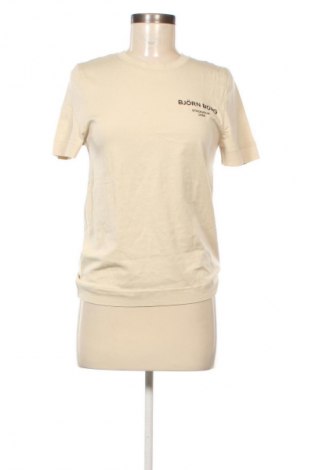 Γυναικείο t-shirt Bjorn Borg, Μέγεθος XS, Χρώμα  Μπέζ, Τιμή 30,99 €