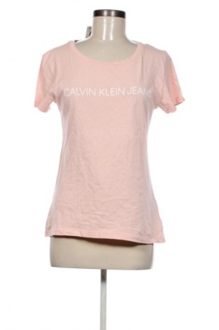 Damen T-Shirt Calvin Klein Jeans, Größe M, Farbe Rosa, Preis € 22,99