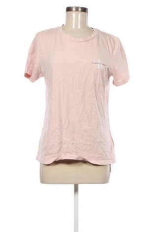 Damski T-shirt Calvin Klein Jeans, Rozmiar XL, Kolor Różowy, Cena 73,99 zł