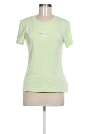 Γυναικείο t-shirt Calvin Klein Jeans, Μέγεθος M, Χρώμα Πράσινο, Τιμή 20,99 €