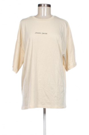 Damski T-shirt Even&Odd, Rozmiar M, Kolor Beżowy, Cena 75,99 zł