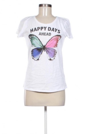 Damski T-shirt Ever.me by Takko Fashion, Rozmiar S, Kolor Biały, Cena 63,99 zł