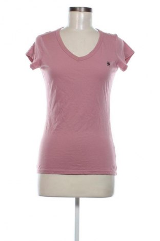 Дамска тениска G-Star Raw, Размер S, Цвят Пепел от рози, Цена 26,99 лв.