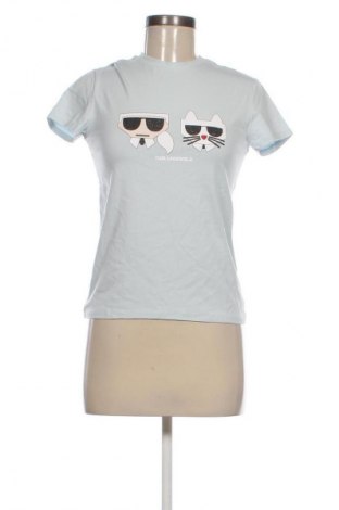 Дамска тениска Karl Lagerfeld, Размер XS, Цвят Син, Цена 90,99 лв.