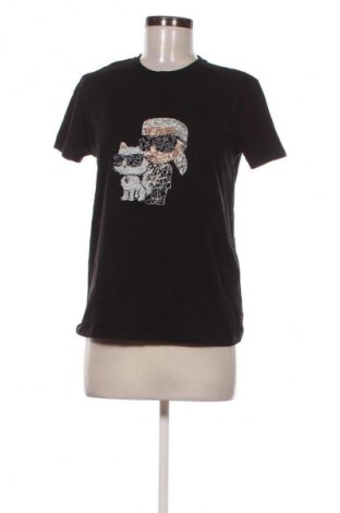 Damski T-shirt Karl Lagerfeld, Rozmiar M, Kolor Czarny, Cena 147,99 zł