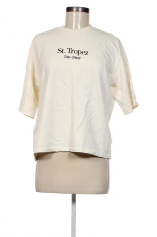 Damski T-shirt Loavies, Rozmiar M, Kolor ecru, Cena 38,99 zł