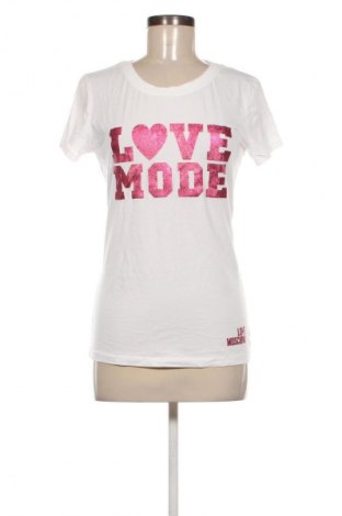 Γυναικείο t-shirt Love Moschino, Μέγεθος L, Χρώμα Λευκό, Τιμή 48,99 €