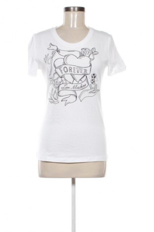 Tricou de femei Love Moschino, Mărime M, Culoare Alb, Preț 250,99 Lei