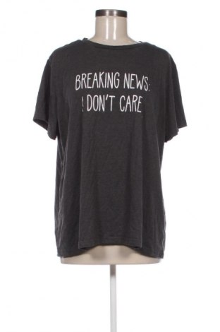 Damski T-shirt SHEIN, Rozmiar XXL, Kolor Szary, Cena 52,99 zł