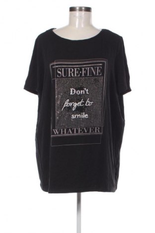 Damski T-shirt Samoon, Rozmiar XXL, Kolor Czarny, Cena 46,99 zł