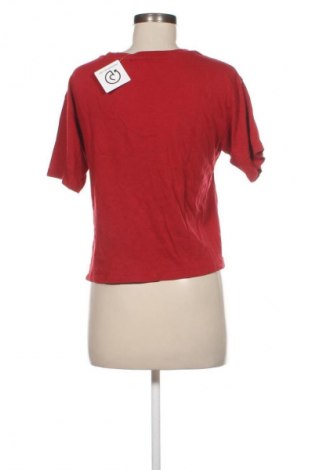 Дамска тениска Stradivarius, Размер XS, Цвят Червен, Цена 17,60 лв.
