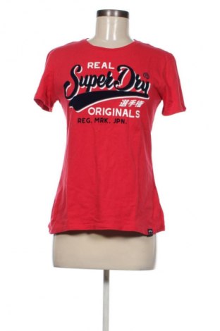 Дамска тениска Superdry, Размер M, Цвят Червен, Цена 18,99 лв.