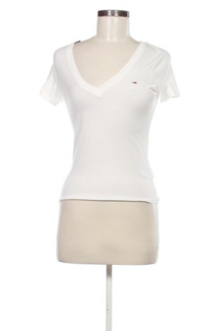 Damen T-Shirt Tommy Jeans, Größe S, Farbe Weiß, Preis 51,99 €
