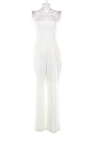 Дамски дълъг гащеризон Amisu, Размер S, Цвят Бял, Цена 39,99 лв.