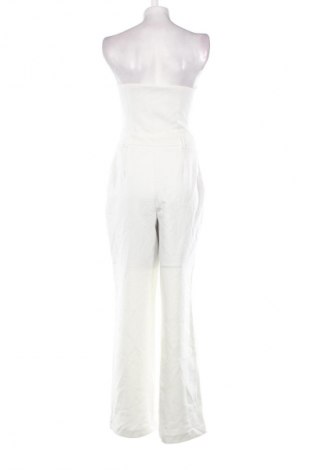 Дамски дълъг гащеризон Amisu, Размер S, Цвят Бял, Цена 39,99 лв.